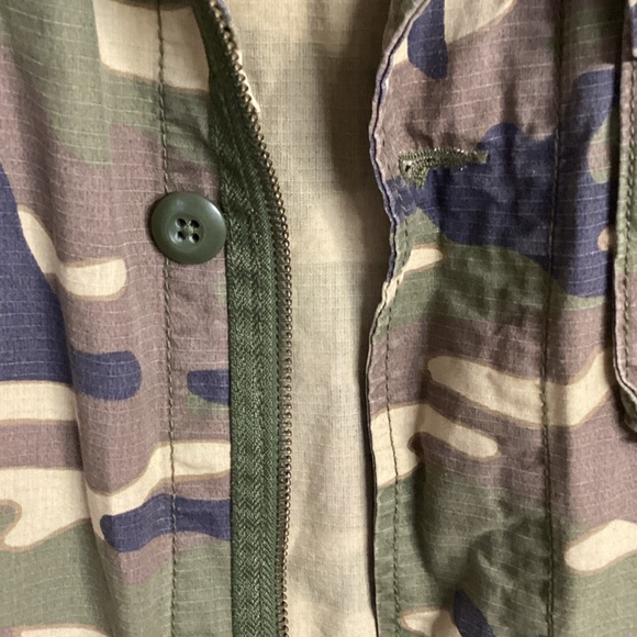 GAP Men's Green Camouflage Field Shirt Jacket Size Large - Picture 6 of 10